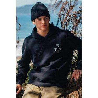 Imagem de Moletom RVCA Fech Chefs Kiss 270G Preto-Preto-P-Masculino