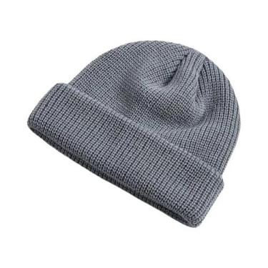 Imagem de Gorro De Inverno Unissex Quente E Tricotado, Cor Sólida, Para Meninos,