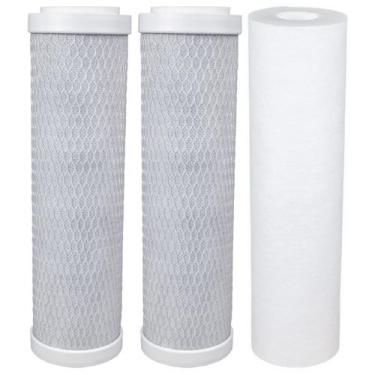Imagem de Kit Refil Reposição Fabricação Cerveja Carbon Block Polipropileno 5 Mi