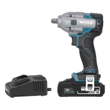 Imagem de Chave De Impacto Pro 18v Bateria Brushless Power - Wesco Verde