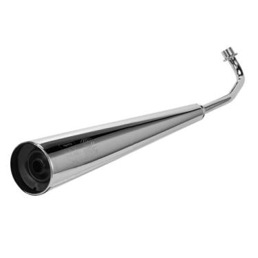 Imagem de Escapamento Estalador Moto Honda Biz 100 1998 a 2005 Cromo Forte, CROM