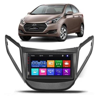 Imagem de Multimídia Mp5 Hb20 2012 13 14 15 16 17 18 2019 Com Aro Difusor 7 Pole