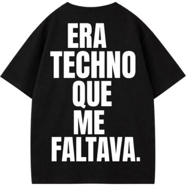 Imagem de Camiseta Oversized Premium 100% Algodão com Estampa DTF - Era Techno -