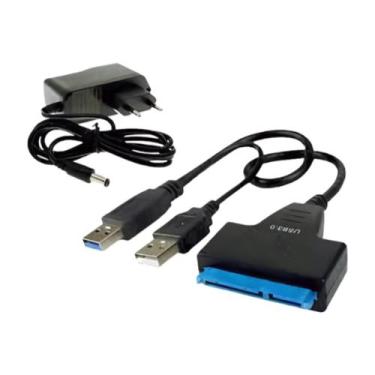 Imagem de Cabo Conversor Adaptador Sata Usb 3.0 Dual Hdd 2.5 E 3.5 Ssd - FY