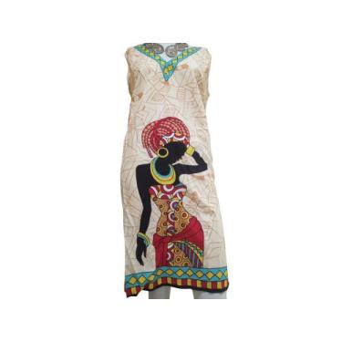 Imagem de Vestido Feminino Indiano Boho  com Estampa  Africana. - O Guardiao Do 