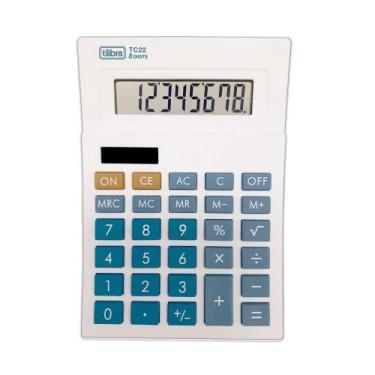 Imagem de Calculadora 8 dig tc22 branco tilibra