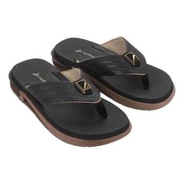 Imagem de Chinelo de Dedo Masculino Rider R Bold 12226, Marrom, Preto, 40