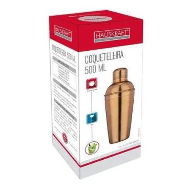 Imagem de Coqueteleira 500 Ml Aço Inox Rose Gold Cobre Hauskraft Luxo