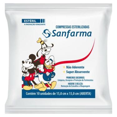 Imagem de Compressa Gaze Não Aderente Estéril Disney Mickey 15 Pacotes - Sanfarm