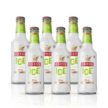 Imagem de Bebida Alcoólica Mista Askov Ice Limão 275ml Caixa com 6 Unidades