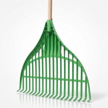 Imagem de Vassoura para Jardim Alklin 20 Dentes Rastelo para Folhas Gramados e Q
