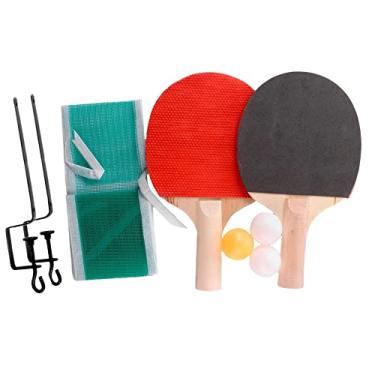 Imagem de KIt Ping Pong Tênis de Mesa 2 Raquetes 3 Bolas e Rede Com Suporte