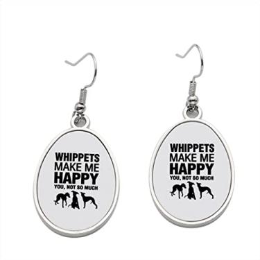 Imagem de Brinco Whippets Make Me Happy – Brincos pendentes para meninas – Presente de festa de aniversário dos namorados