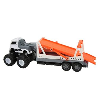 Imagem de Brinquedo de carro de caminhão, carro de brinquedo de quatro rodas melhora a liga de habilidade manual para crianças com mais de 3 anos para escola para casa(Branco)