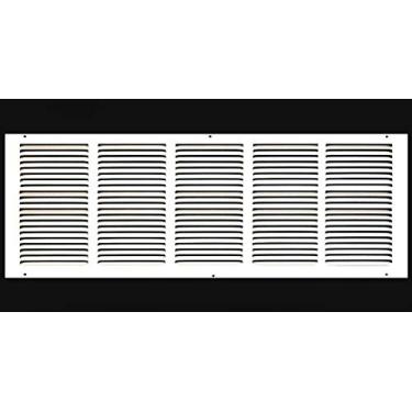 Imagem de Grade de ar para retorno – parede lateral e teto – difusor de duto de ventilação HVAC, 25 x 4, White