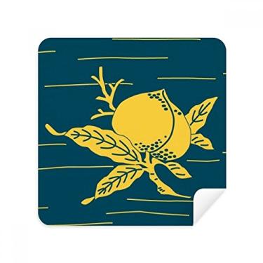 Imagem de Pintura Cultura Pêssego Amarelo Óculos Pano Limpador de Tela Tecido Camurça Pacote com 2