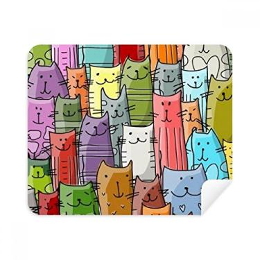 Imagem de Pano de limpeza para amantes de animais de estimação Sling Cartoon Cute Cat Protect 2 peças de tecido de camurça