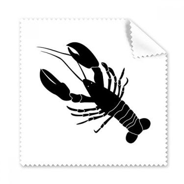 Imagem de Pano de limpeza para ilustração de vida marinha Camarão preto limpador de óculos 5 peças