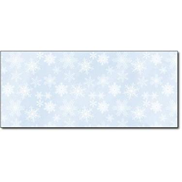 Imagem de Envelopes de Natal #10 Tamanho da letra – 80 Envelopes de Feriado, Blue Snowflakes, 9.5" x 4.125"