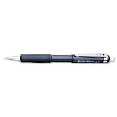 Imagem de Lapiseira Pentel QE517A Twist-Erase III, 0,7 mm, barril preto
