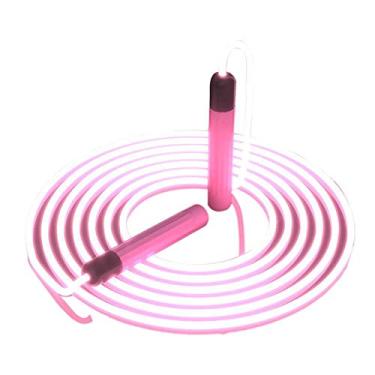 Imagem de 2,8M Ajustável Noite Brilhante Corda De Pular Exercício Luz Led Para Treinamento De Fitness Ao Ar Livre Artigos Esportivos,Pink