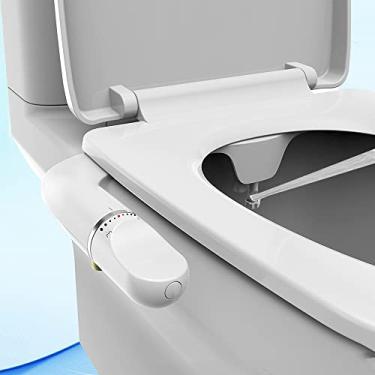 Imagem de Bidê não elétrico assento de vaso sanitário pulverizador de banheiro de bico duplo WC pulverizador de água doce lavadora de bunda de limpeza anal, ss5650ásia ru au reino unido, china