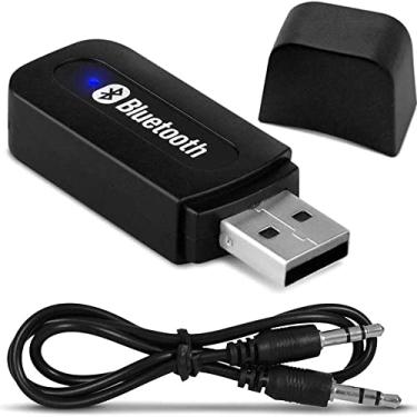 Imagem de Adaptador Bluetooth Transmissor Receptor Sem Fio Audio P2 Preto