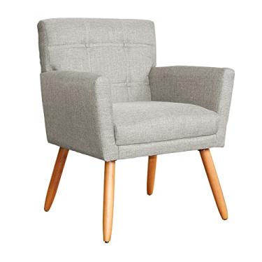 Imagem de Poltrona Decorativa Onix Linho Cores Variadas - DS Estofados