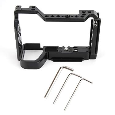 Imagem de EBTOOLS Gaiola protetora para câmera, filme de gaiola de proteção de vídeo de liga de alumínio, com suporte para sapato frio, adequado para A6600