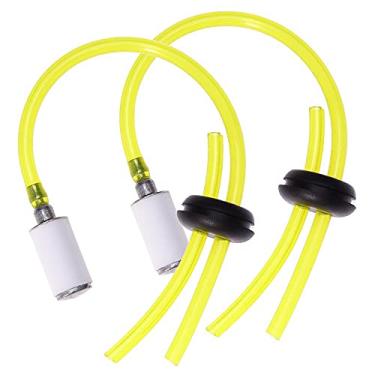 Imagem de ZUDKSUY Conjunto de 2 argolas de linha de combustível com dois furos 3004105 compatível com trado de terremoto MC43 E43 Substituir # 30047 300494