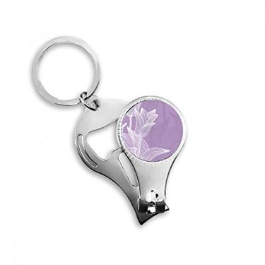 Imagem de Flor planta tulipa ilustração anel alicate chaveiro abridor de garrafa cortador