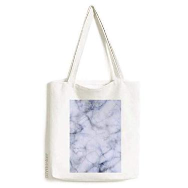 Imagem de Bolsa de lona branca com estampa de ilustração diversa, bolsa de compras casual