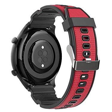 Imagem de Pulseira 22mm X-Sports compatível com Galaxy Watch 3 45mm - Galaxy Watch 46mm - Gear S3 Frontier - Amazfit GTR 47mm - Amazfit GTR 2 - Marca LTIMPORTS (Preto/Vermelho)