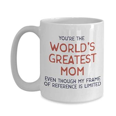 Imagem de Caneca para mãe – presente para a mãe – presente para a mãe – melhor mãe do mundo – xícara de café – ideia de presente para o dia das mães – ideia engraçada de presente para aniversário, Natal