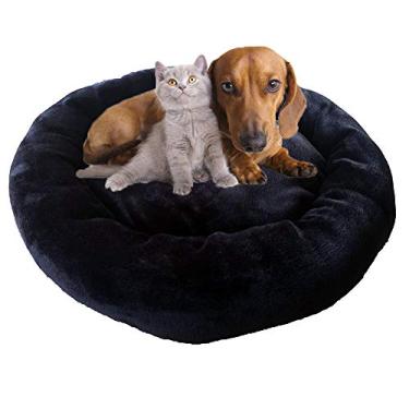Imagem de Cama Almofada Almofadão Casa Casinha Macia Quente Confortável para Cachorro e Gato - Cor: Preto