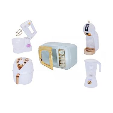 Imagem de Cozinha Infantil Brinquedo Menina Casinha Panelinha Branco