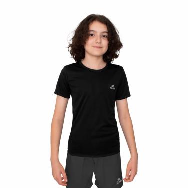 Imagem de Camiseta Dry Basic SS FPS 50 Muvin – Manga Curta – Infantil – Proteção Solar UV50 – Camiseta Para Academia Treino Funcional – Pilates – Yoga – Corrida – Ginástica Fitness – Caminhada – Secagem Rápida (12, Preto)