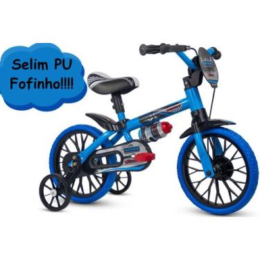 Imagem de Bicicleta Infantil Masculina Aro 12 Azul - Veloz - Nathor