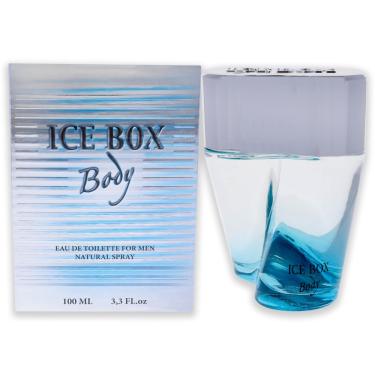 Imagem de Nova marca perfumes ice box corpo homens edt spray 3.3 onças