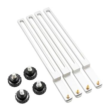 Imagem de harayaa 4 peças de estação de retrabalho bga, kits de gabarito pcb bga, peças de suporte para placas-mãe fixas, estação de solda, acessório de reballing bga, 180 mm