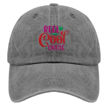 Imagem de Boné de beisebol Reel Cool Uncle Trucker Hat for Women Fashion Bordado Snapback, Cinza pigmento, Tamanho Único