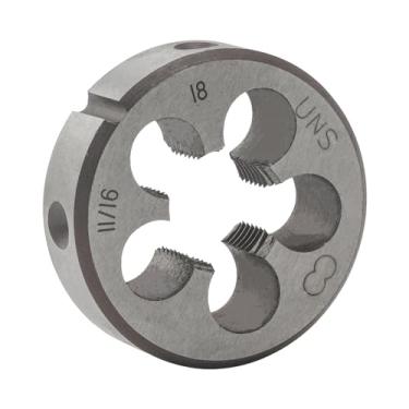 Imagem de Aceteel 11/16" - 18 UNS molde redondo, matriz de rosca para máquina de mão direita 11/16" x 18 UNS