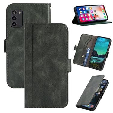 Imagem de Ranyi Capa para Nokia G100 N150DL, Nokia G100 4G, capa carteira magnética de couro com compartimentos para cartão de crédito com suporte para cartão de crédito com suporte de suporte, capa carteira