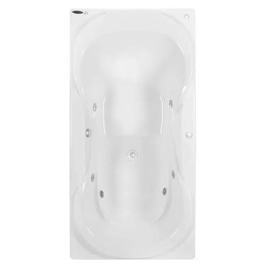 Imagem de Banheira de Hidromassagem Due Luxo 180x90x50cm - P1-110v - com Aquecedor Branco