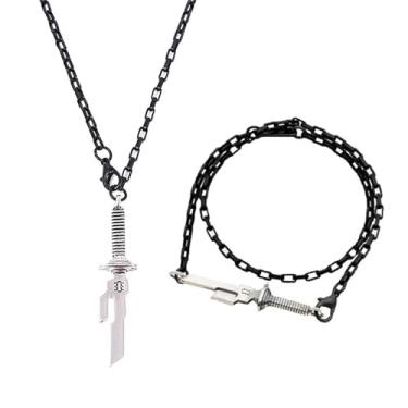 Imagem de WCRAZYE Toji Fushiguro Conjuntos de colar e pulseiras para mulheres anime Jujistu Kaisen colar Toji fantasia cosplay festa de Halloween acessórios de adereço de arma, Liga de aço, Sem Pedra Preciosa
