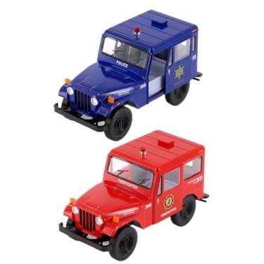 Imagem de KiNSMART 1971 Jeep DJ-5B 1:26 Scale 5" Die Cast Metal Model Toy Truck (Rescue Police & Fire)