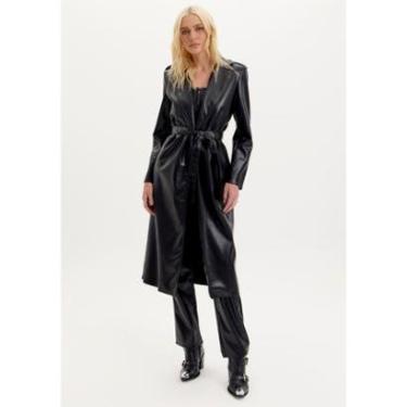 Imagem de Trench Coat Pu Com Faixa Lança Perfume-Feminino