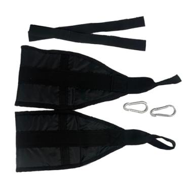 Imagem de UGPLM Ab tonificação cintos abdominal trainer cinto premium portátil equipamento de exercício em casa antiderrapante ab exercitador resistente ginásio ab, preto