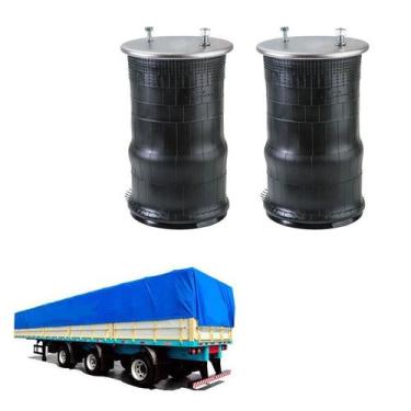 Imagem de Kit Bolsa Ar Suspensao Eixo Noma Completa - Suspentech
