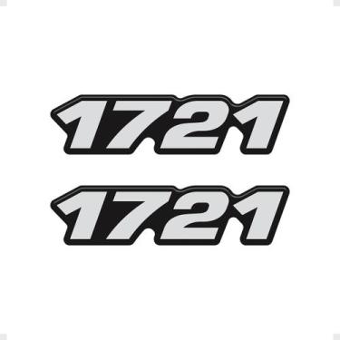 Imagem de Par Adesivos 1721 Caminhão Mb Mercedes Resinado - Generico - SPORTINOX